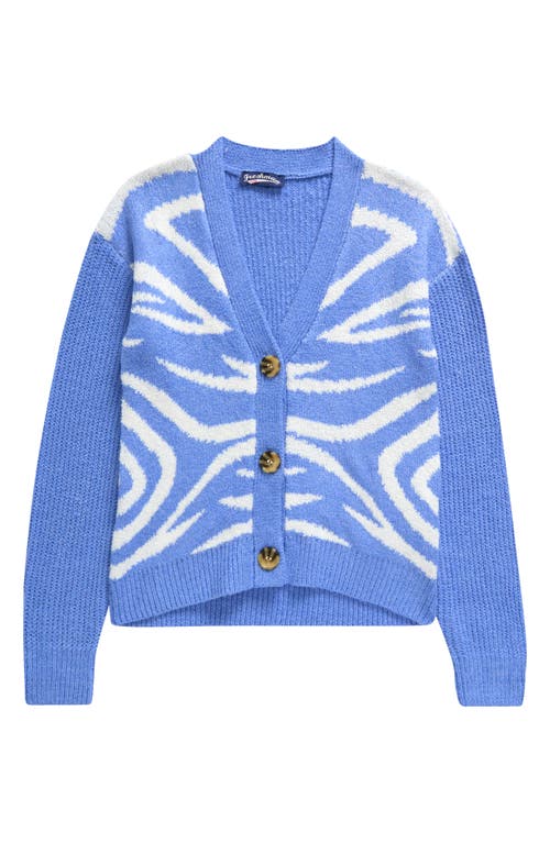 Shop Freshman Kids' Swirl Cardigan In Bella Blue