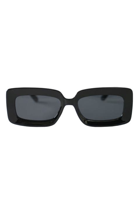 River 51mm Polarized Rectangular Sunglasses