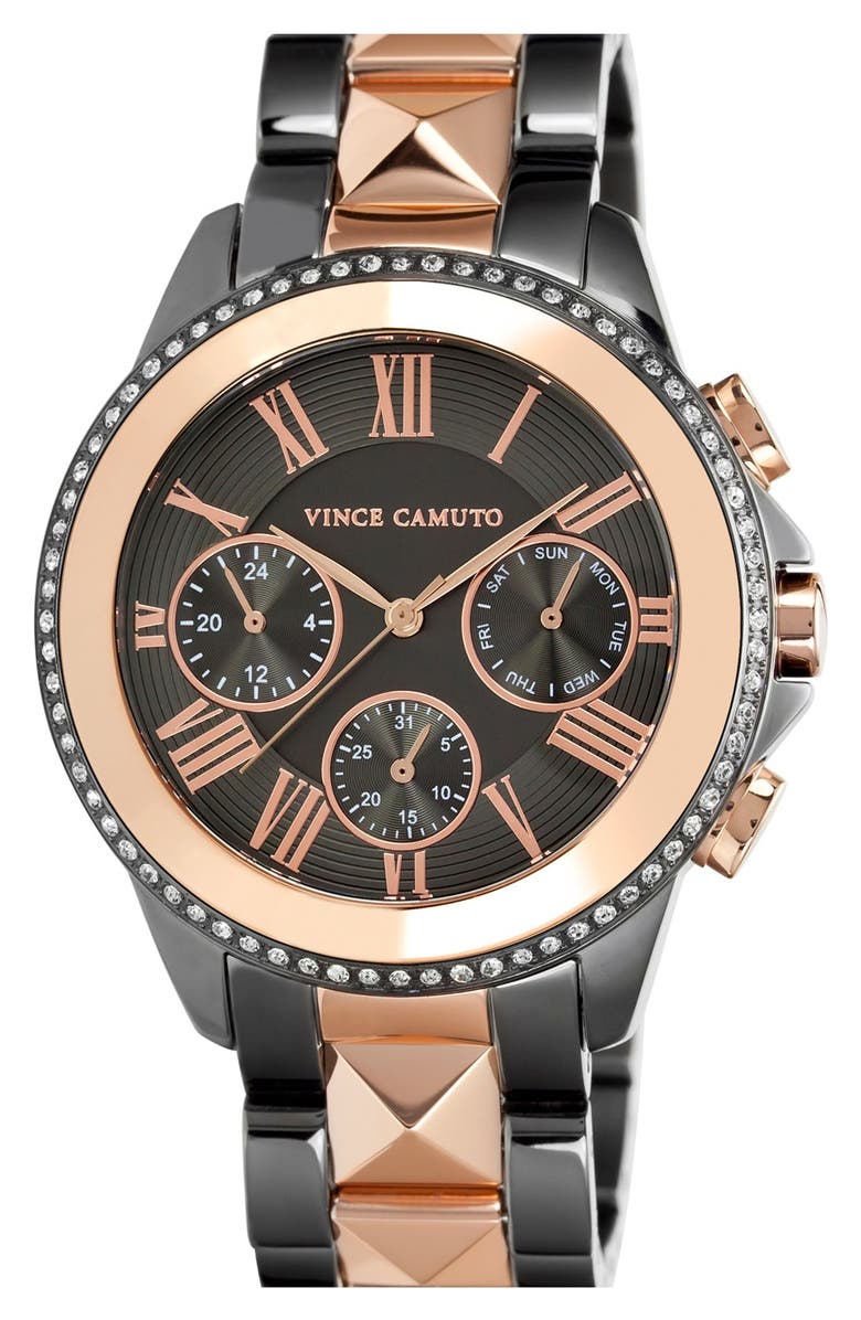 Vince Camuto Multifunction Pyramid Bracelet Watch, 42mm | Nordstrom