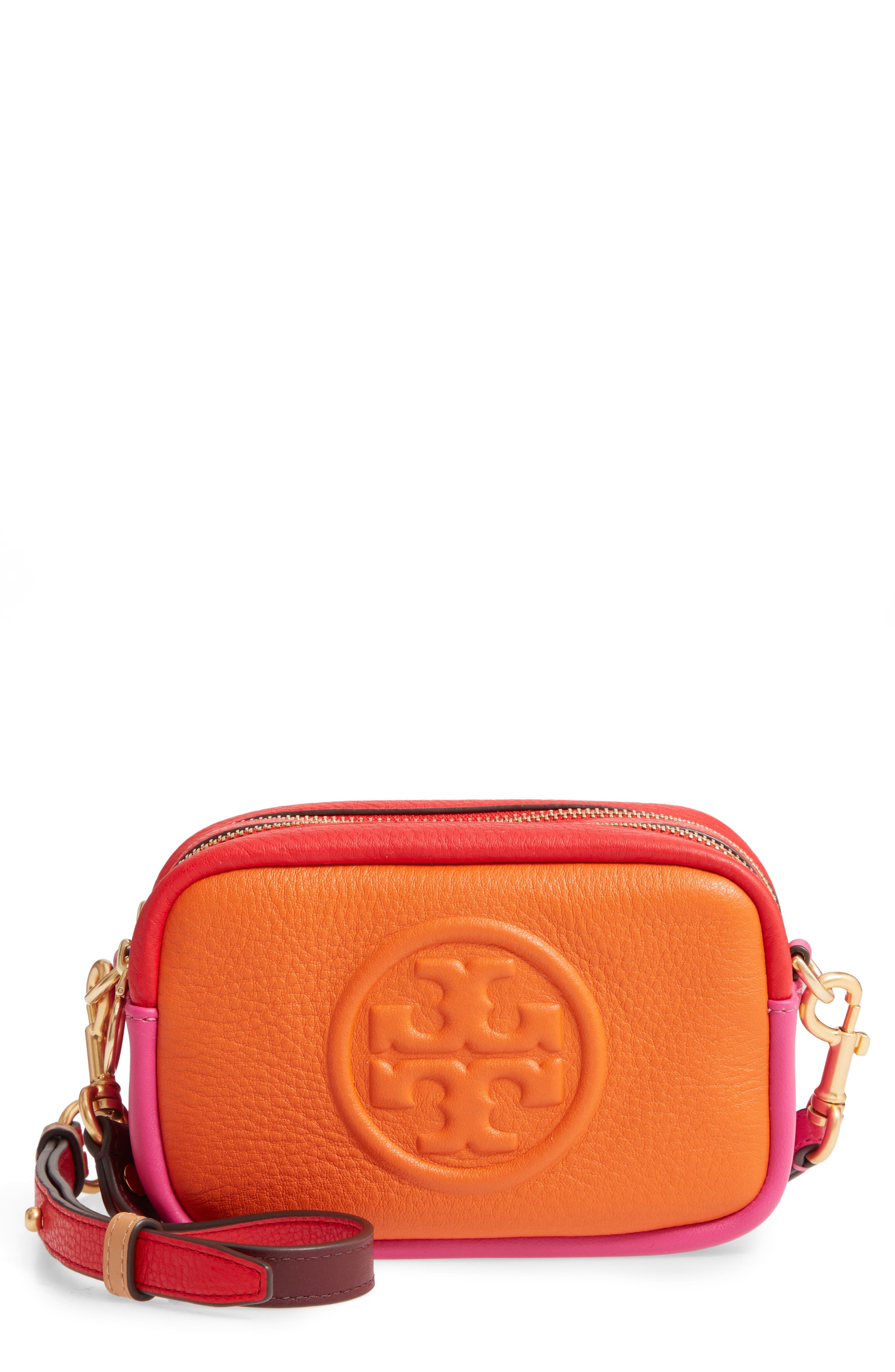 orange tory burch crossbody bag