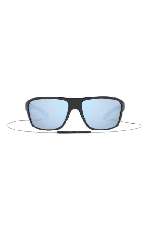 Oakley Split Shot 64mm Prizm Polarized Rectangular Sunglasses in Black at Nordstrom