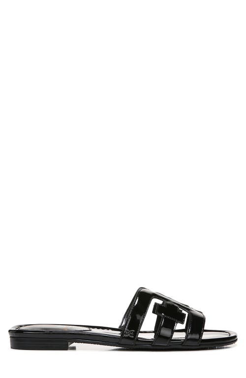 Shop Sam Edelman Bay Cutout Slide Sandal In Black/black