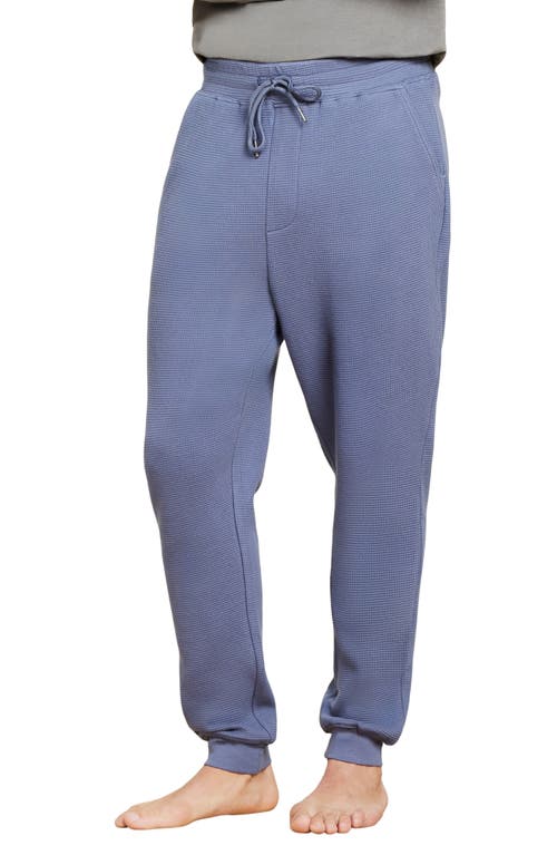 Barefoot Dreams Malibu Collection® Waffle Joggers In Cosmic Blue