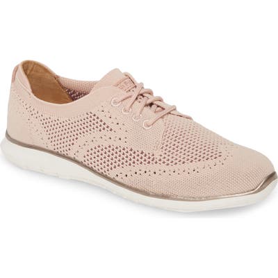Hush Puppies Tricia Wingtip Knit Sneaker, Pink