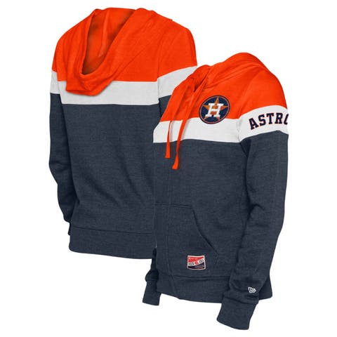 Women's Refried Apparel Orange/Navy Houston Astros Hoodie Dress