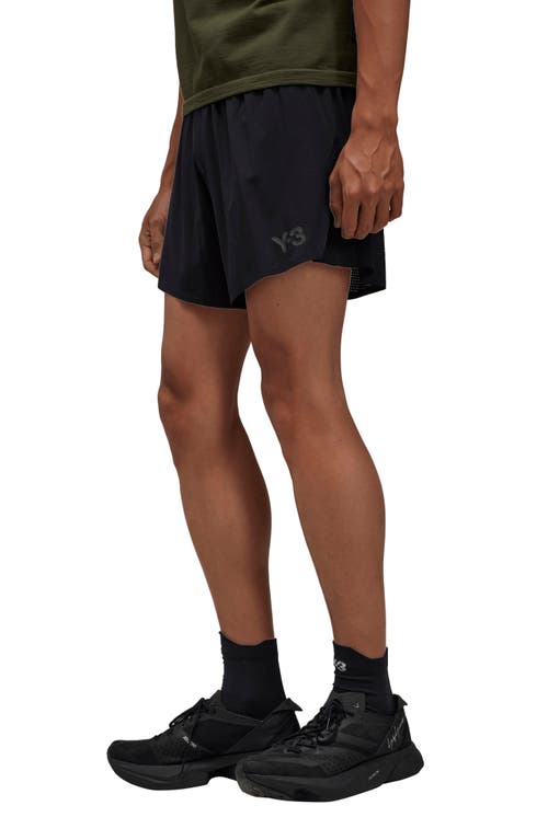 Shop Y-3 Running Shorts In Black