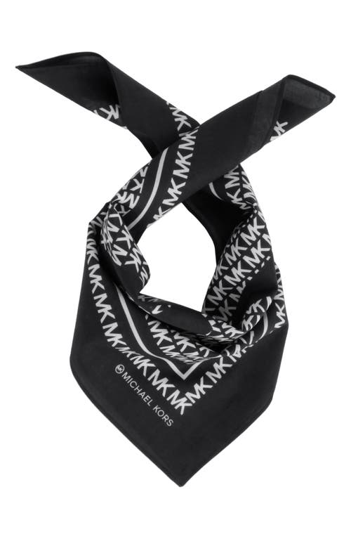 Michael Kors Running Logo Bandana in Black