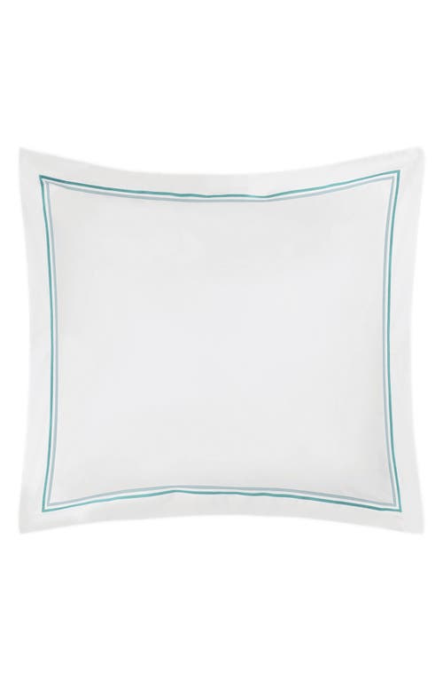 Matouk Essex Cotton Percale Euro Sham in Lagoon at Nordstrom