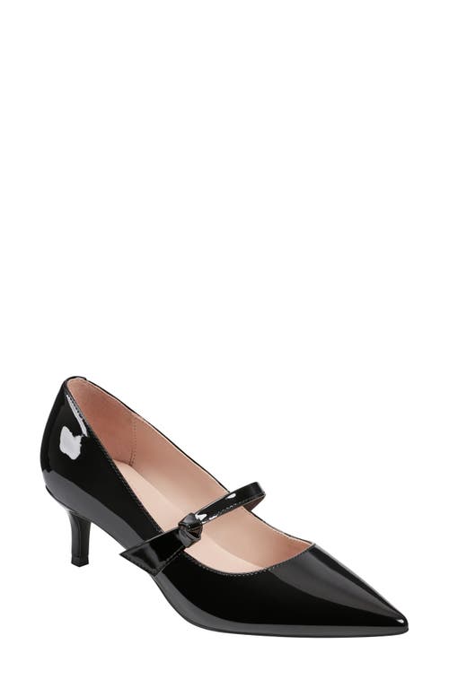 BANDOLINO BANDOLINO MEDLEY MARY JANE POINTED TOE KITTEN HEEL PUMP