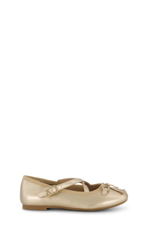 Shop Sam & Libby Kids' Candice Crossover Flat In Gold