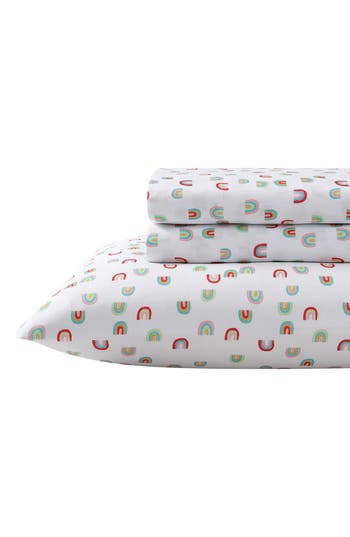 Eddie Bauer Sunnyvale Rainbow Sheet Set In White