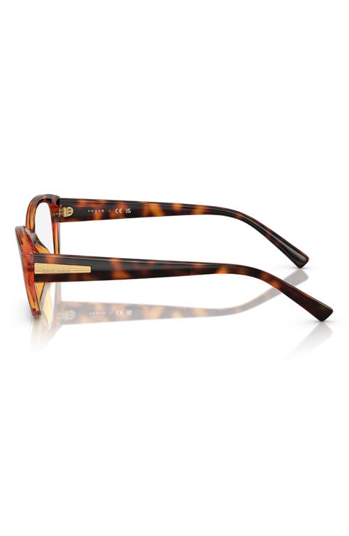 Vogue 51mm Cat Eye Optical Glasses In Dark Havana