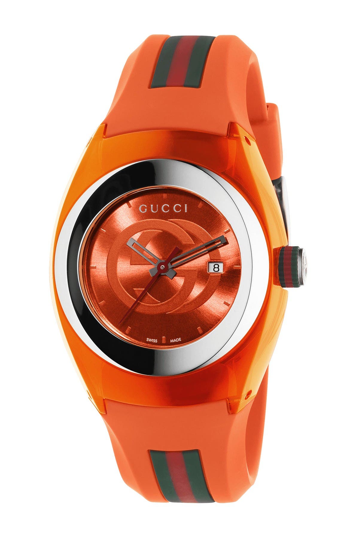 gucci rubber strap sport watch