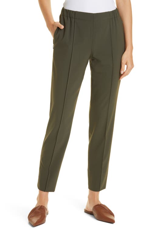 M.M.LaFleur The Colby Straight Leg Suiting Sweatpants in Olive