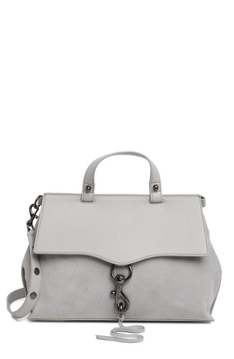 Grey hotsell leather bags