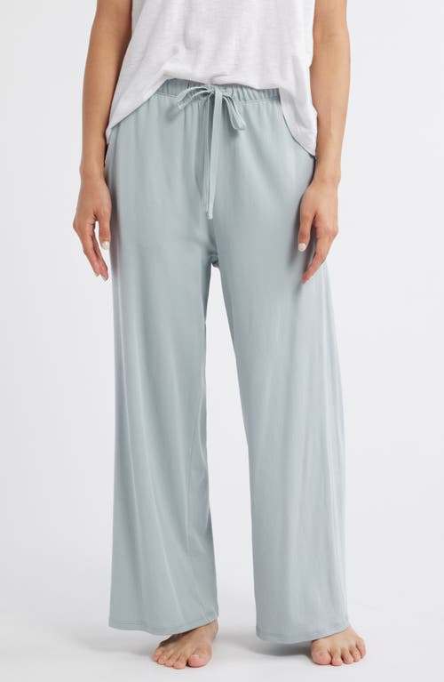 EILEEN FISHER SLEEP Organic Cotton Wide Ankle Sleep Pants in Frost 