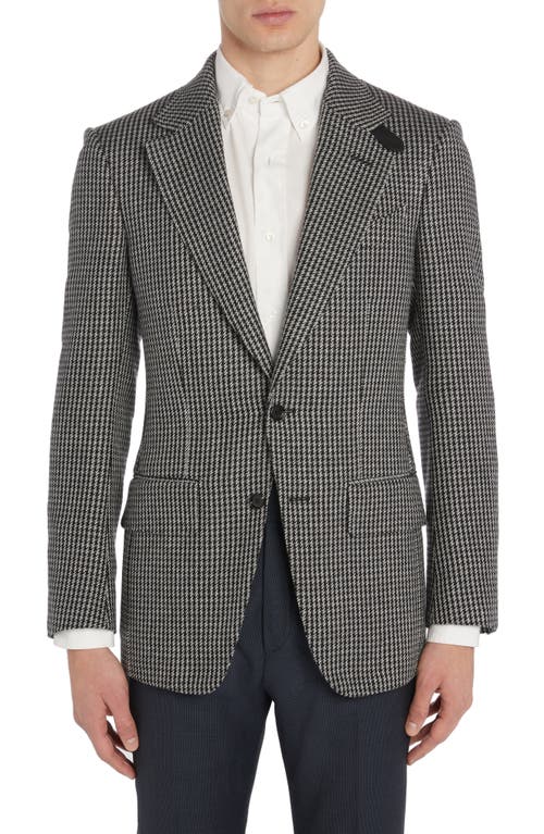 Shop Tom Ford Atticus Houndstooth Wool Blend Sport Coat In Combo Moonlight Grey/black