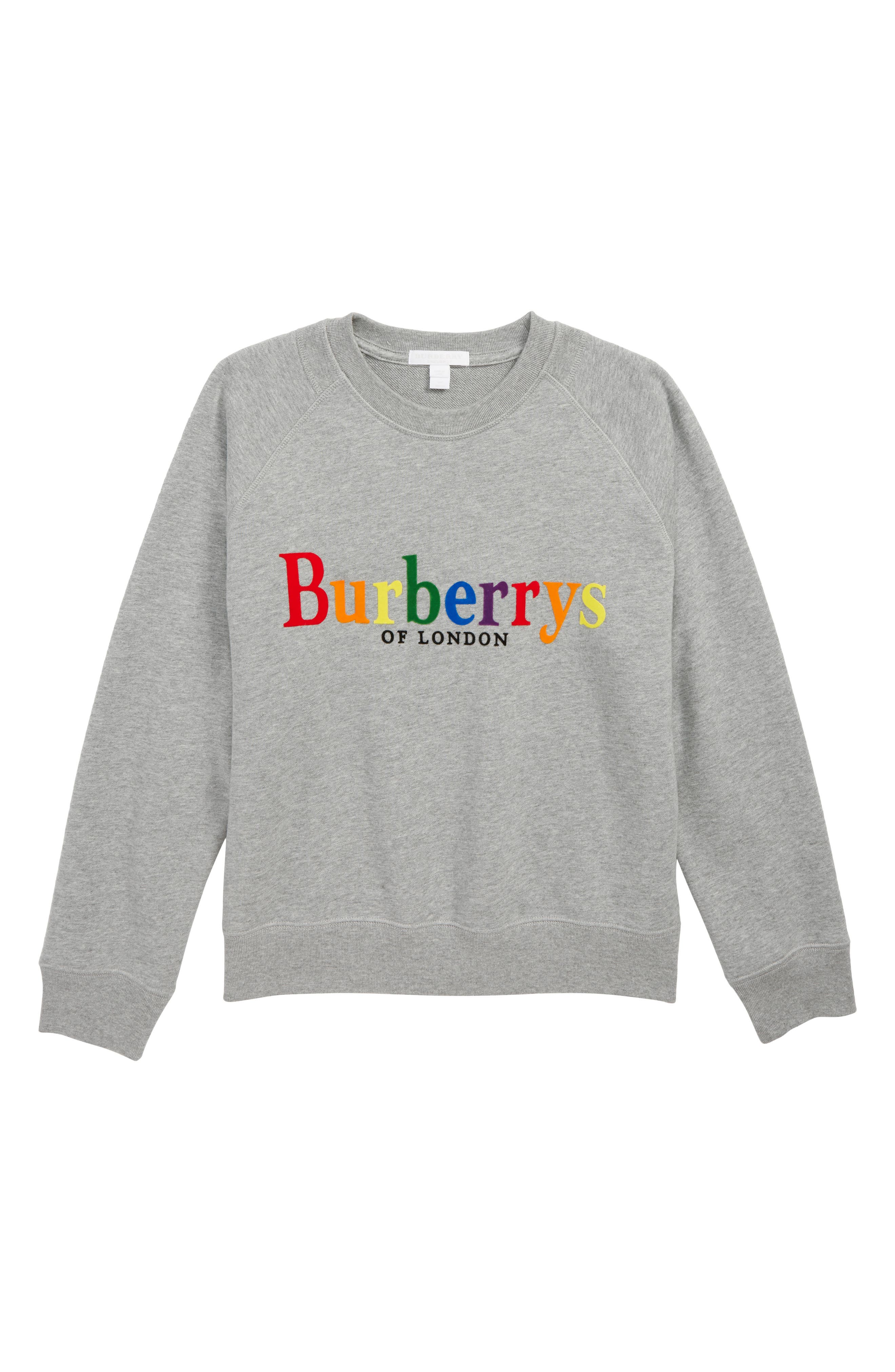 burberry rainbow sweatshirt