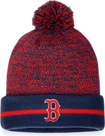 Men's Fanatics Branded Navy/White Boston Red Sox Secondary Cuffed Knit Hat with Pom