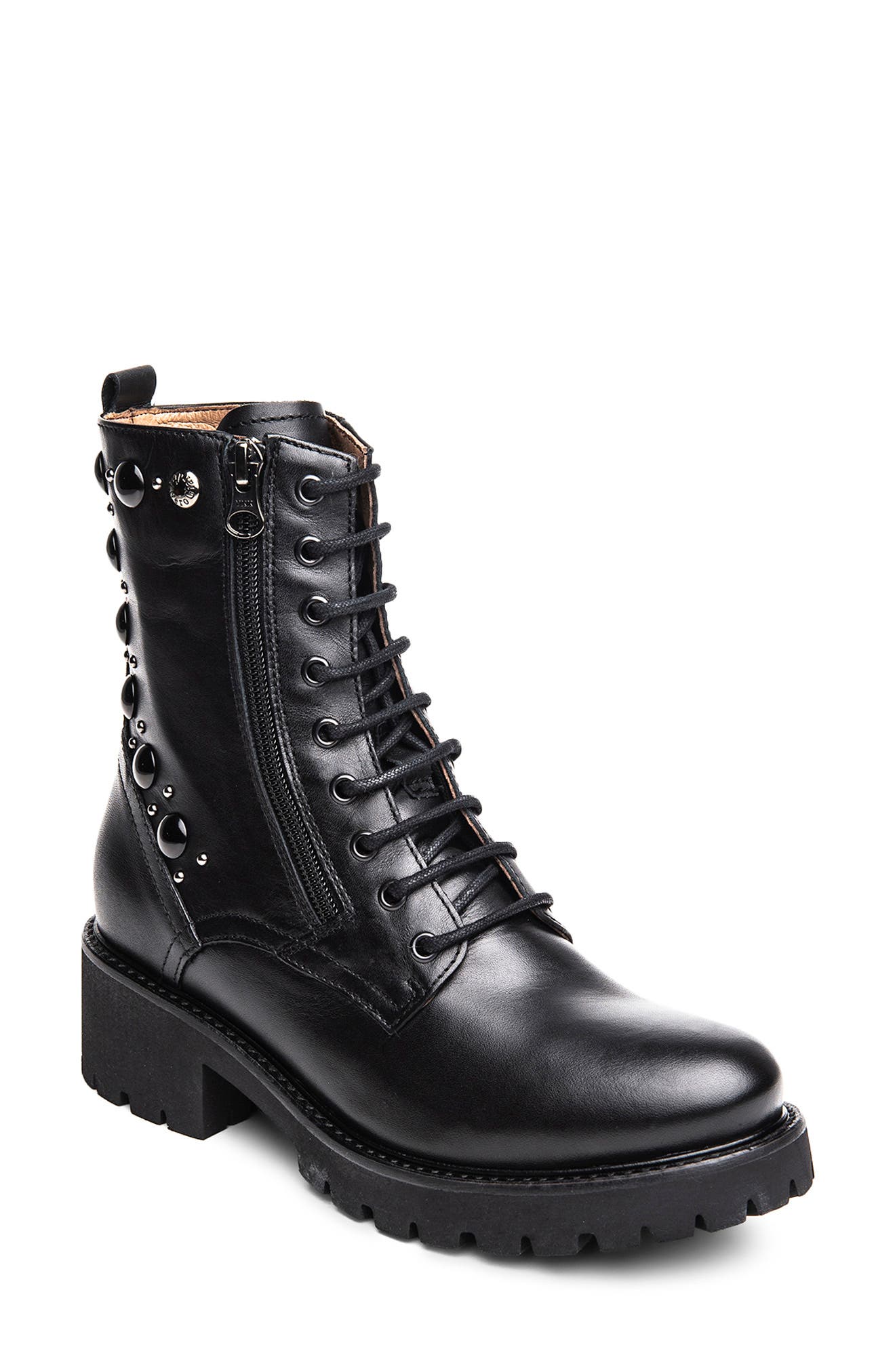 studded black boots for women