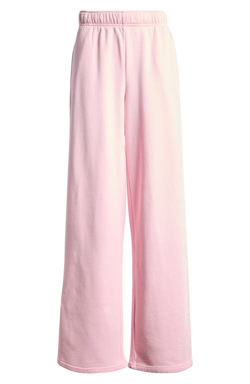 Shop Pacsun Cotton Blend Wide Leg Joggers In Orchid Pink