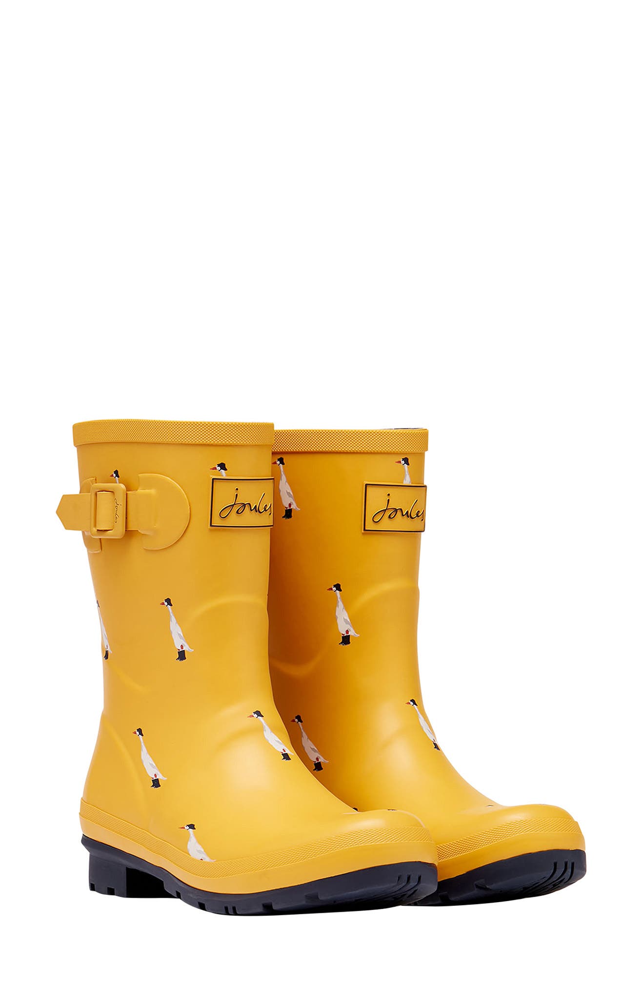 womens yellow rain boots size 7