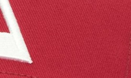 Shop Hvman Triangle Logo Trucker Hat In Red