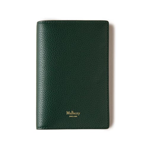 Mulberry Leather Passport Cover In Green