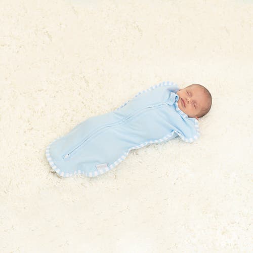 Comfy Cubs Swaddle Blanket Baby Girl Boy Easy Zipper Wrap 2 Pack Newborn Infant Sleep Sack In Blue