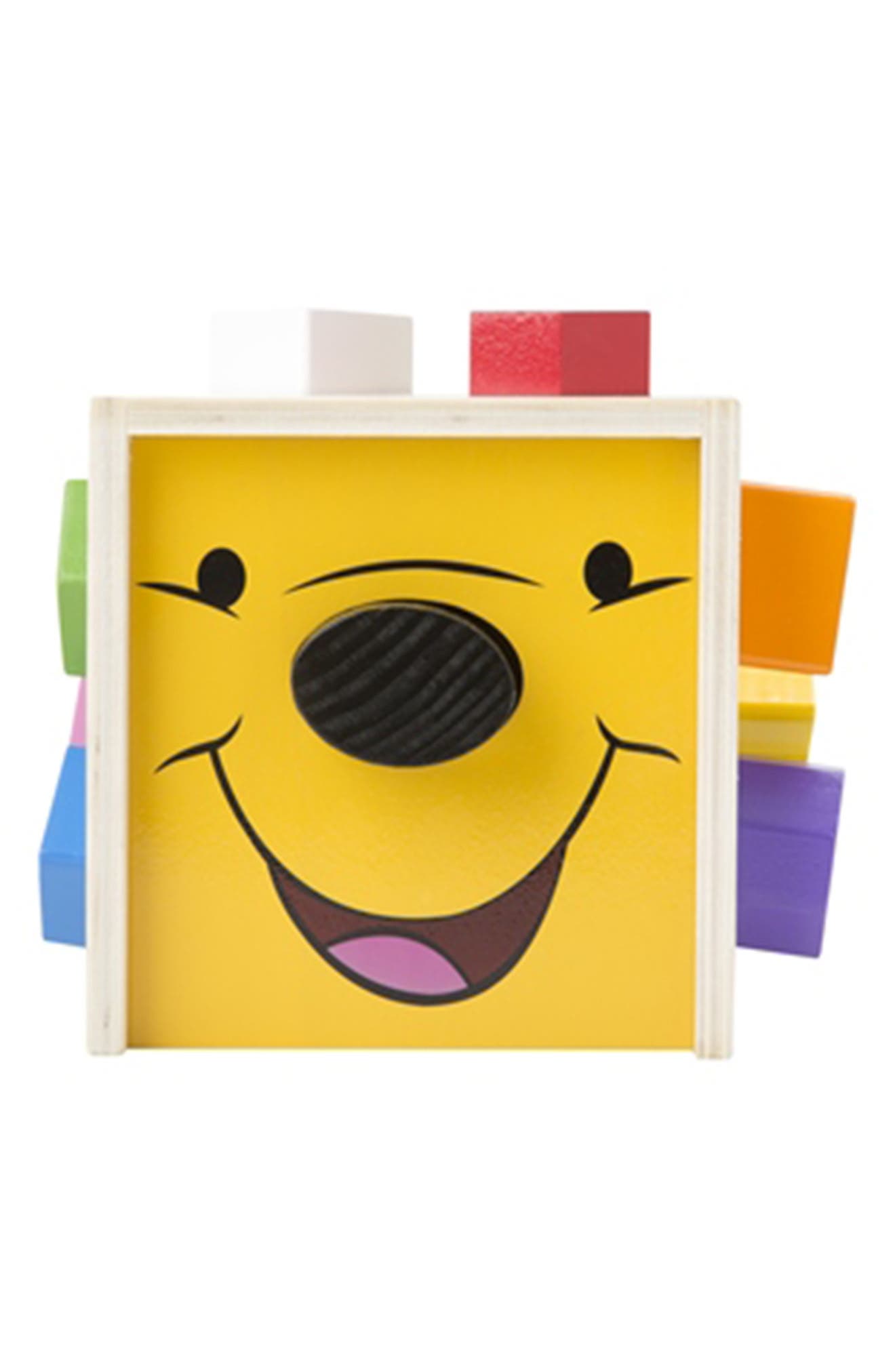 winnie the pooh wooden shape sorting cube