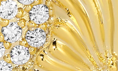 Eye Candy Los Angeles Ezra Cubic Zirconia Butterfly Drop Earrings In Gold