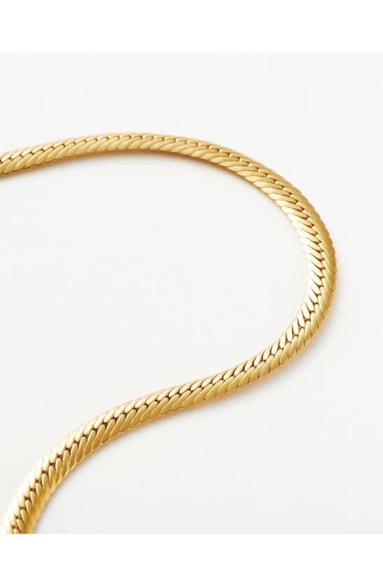 Shop Missoma Camail Snake Chain Necklace In Gold