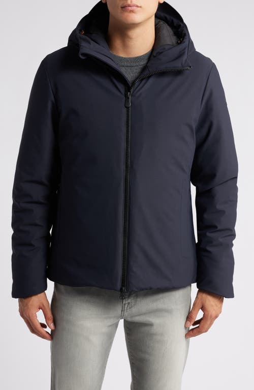 Save The Duck Sabal Hooded Jacket In Blue Black