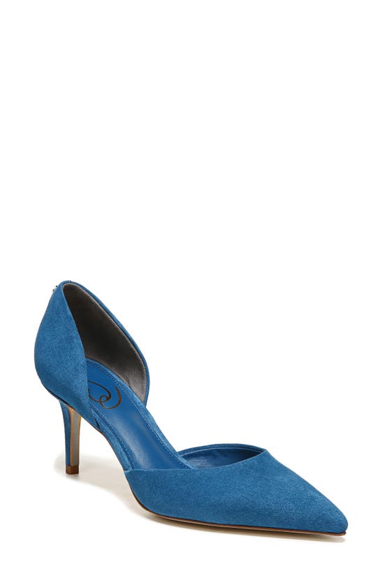 Sam Edelman Viv D'orsay Pointed Toe Pump In Sapphire