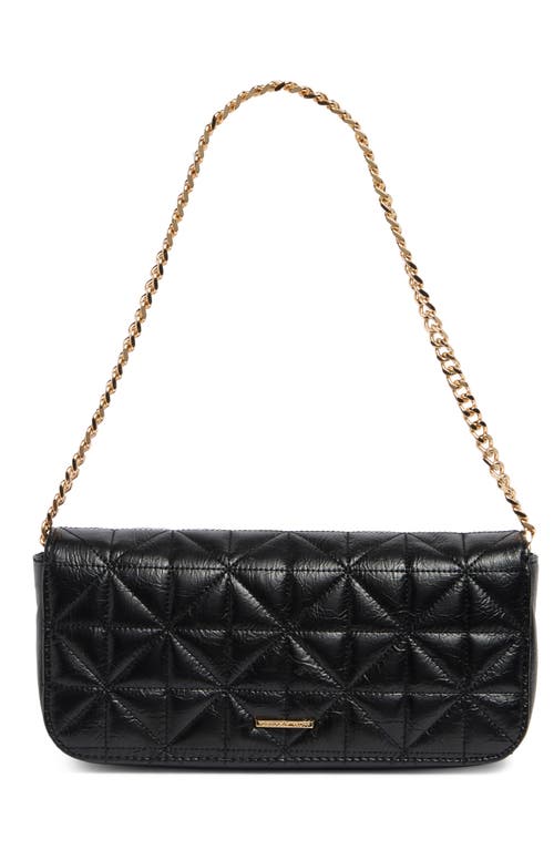Rebecca Minkoff Quilted Flap Clutch In Black