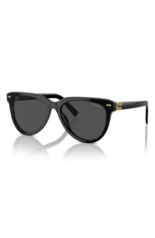 Miu Miu 12zs Sole16k5s0 In Black/dark Grey