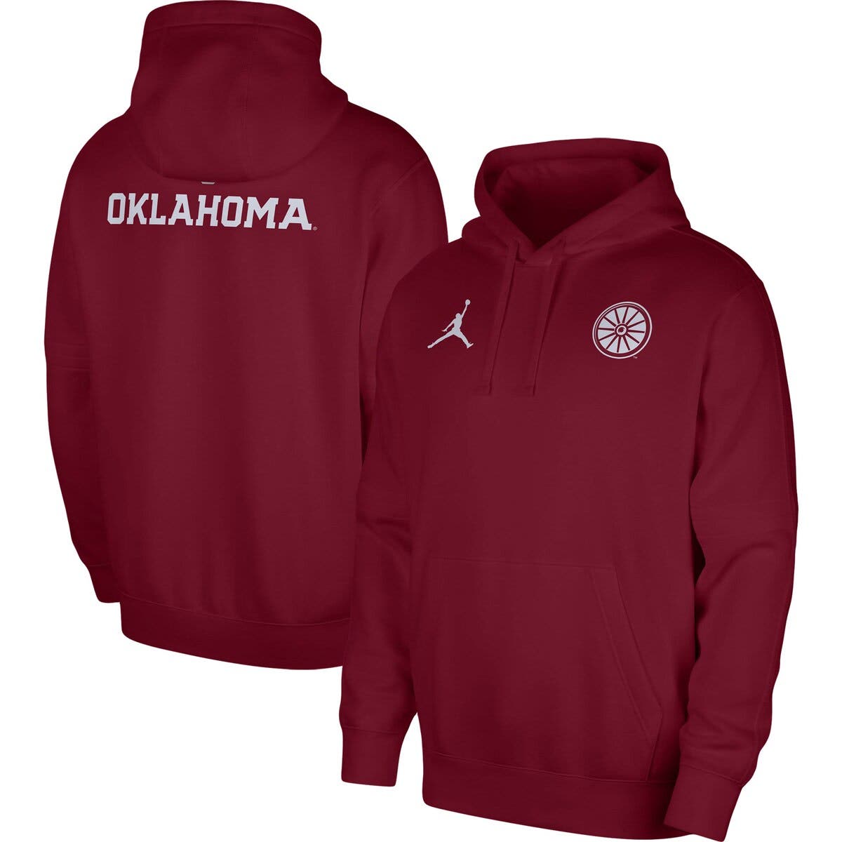 Oklahoma sooners jordan ncaa men's tech fleece full zip hooded sweatshirt  2025