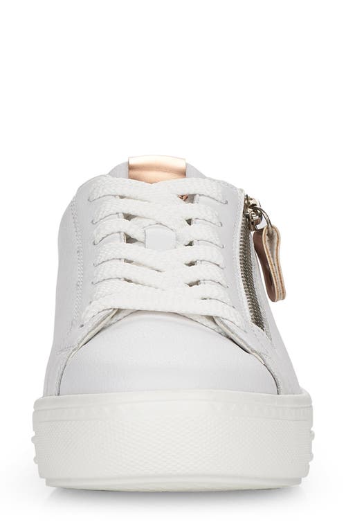 Shop Remonte Rieker Alina 03 Sneaker In Weiss/kupfer