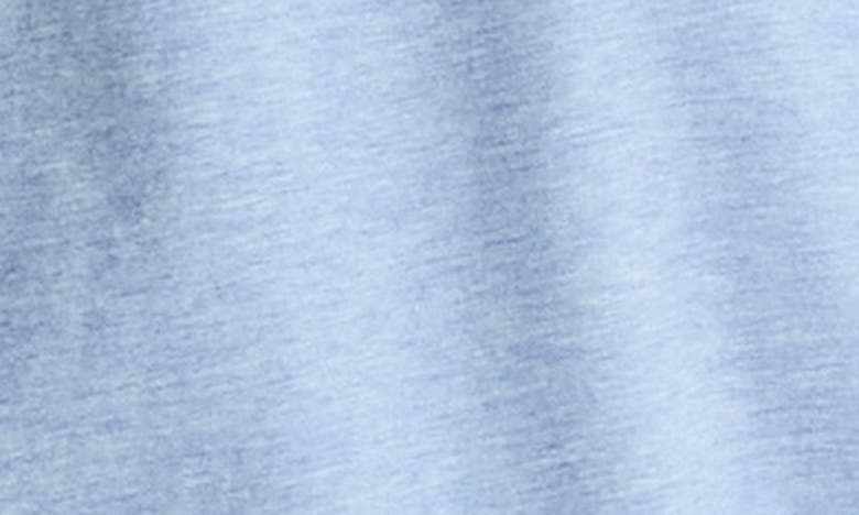 Theory Essential Crewneck Short Sleeve Tee In Powder Blue Melange