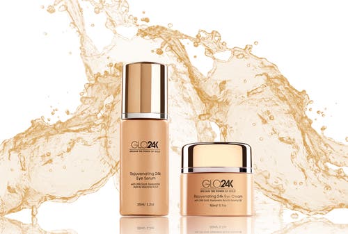 Glo24k Unleash The Power Of Gold Rejuvenating 24k Eye Cream And Serum In Na