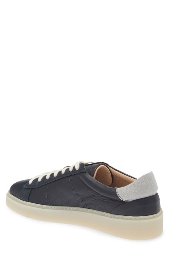 Shop Eleventy Casual Low Top Sneaker In Navy