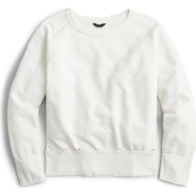 J.crew Distressed Sweatshirt, White
