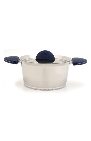 Berghoff Stacca Covered 7-quart Stock Pot In Blue