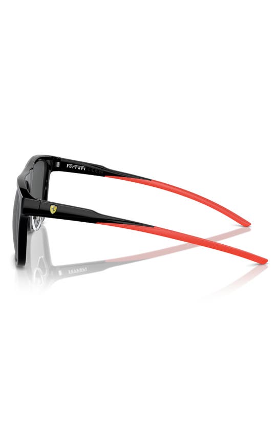 Scuderia Ferrari 58mm Square Sunglasses In Black