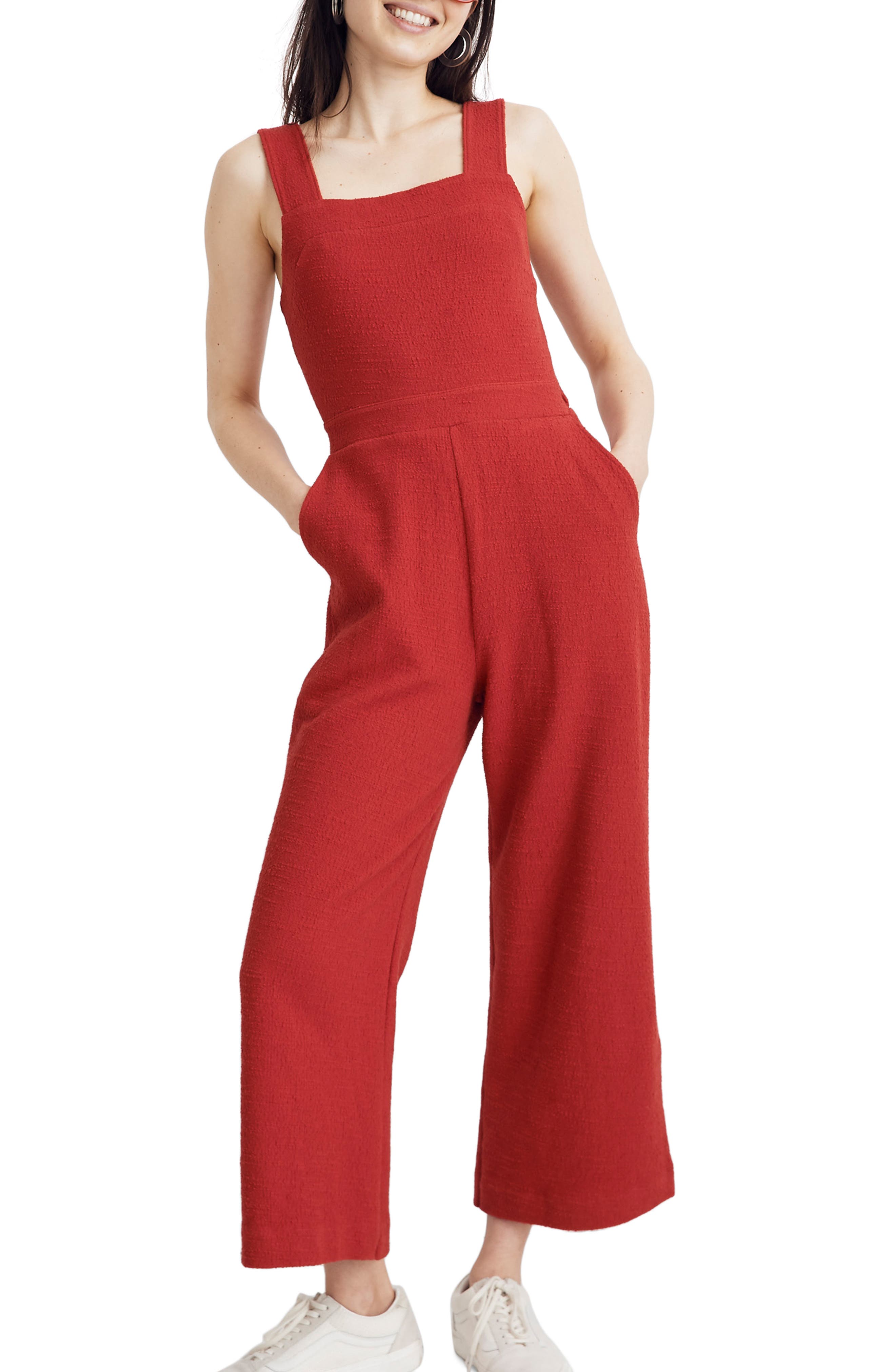 madewell bow back jumpsuit