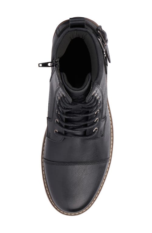 Reserve Footwear Emmett Cap Toe Boot In Black