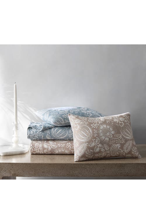 Matouk Granada 500 Thread Count Cotton Percale Flat Sheet In Dune