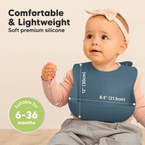 Shop Keababies Prep Silicone Bibs In Valiant