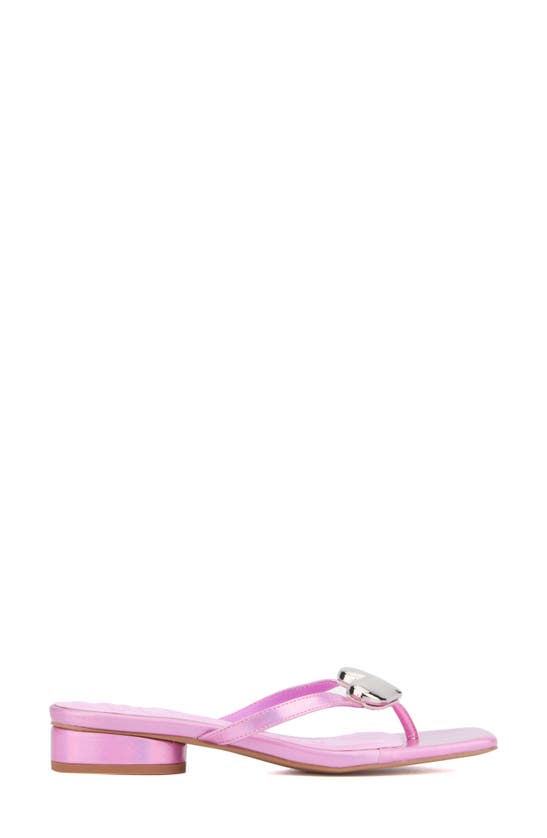 Olivia Miller Love Buzz Sandal In Neon Pink