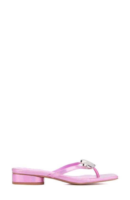 Shop Olivia Miller Love Buzz Sandal In Neon Pink